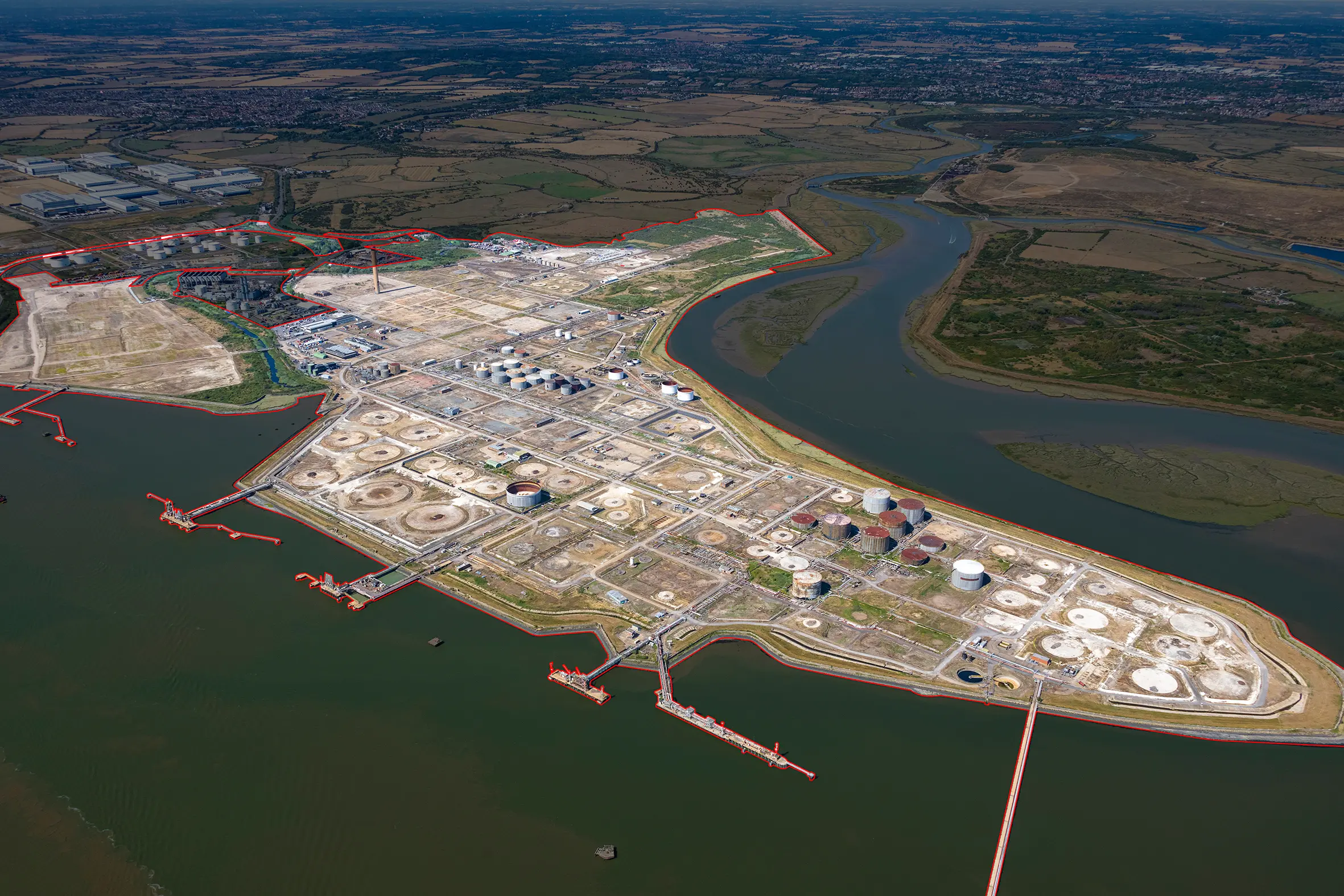 Thames Enterprise Park location on the Thames Estuary